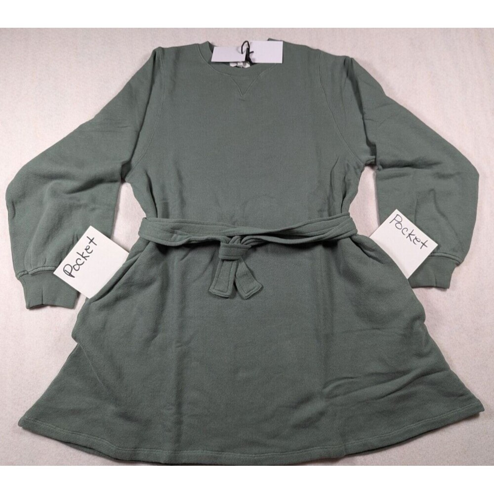 Sincerely Jules Bandier - The Dahlia Sweatshirt Long Sleeve Mini Dress - Size S